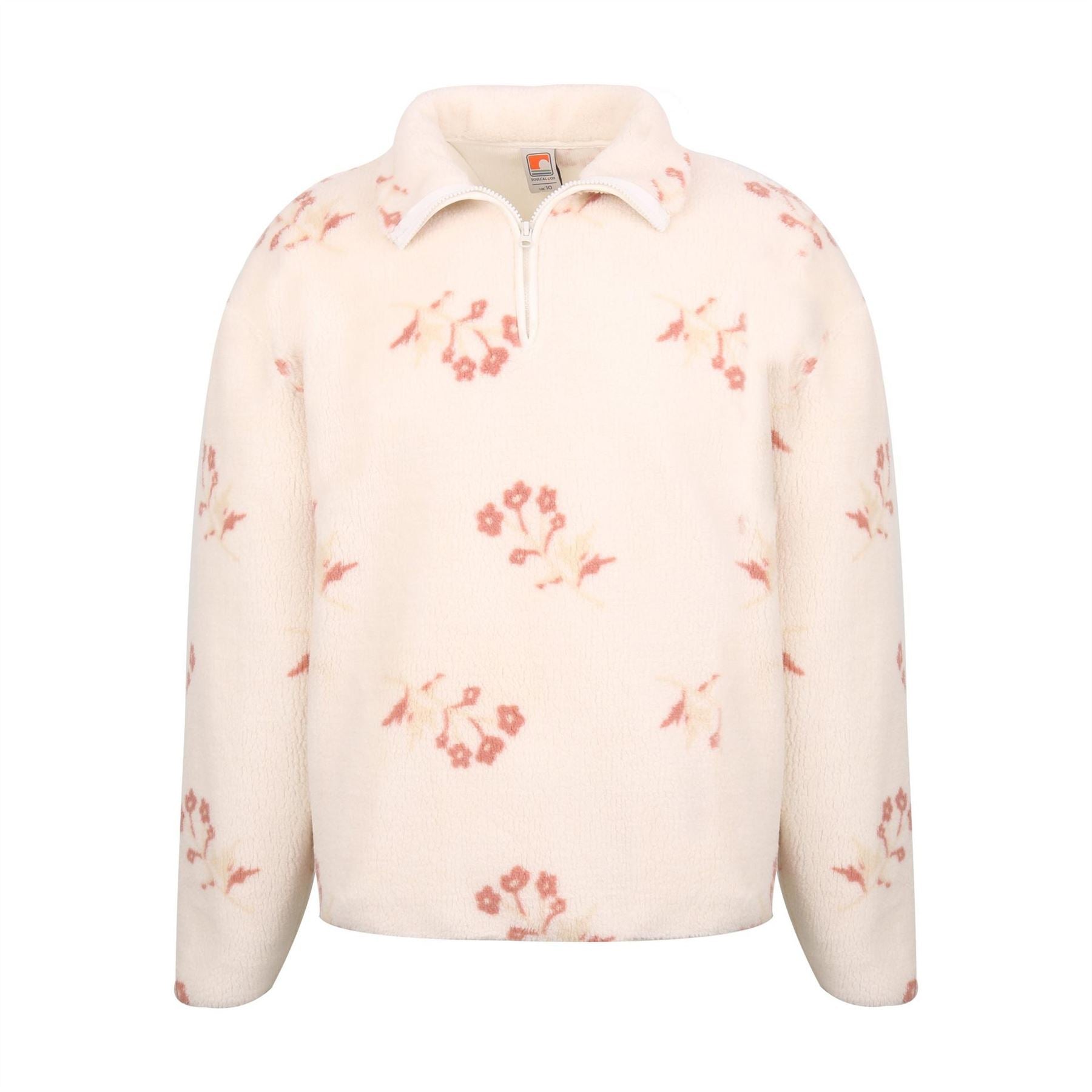 SoulCal Borg Relaxed Fit Zip Neck Sweatshirt