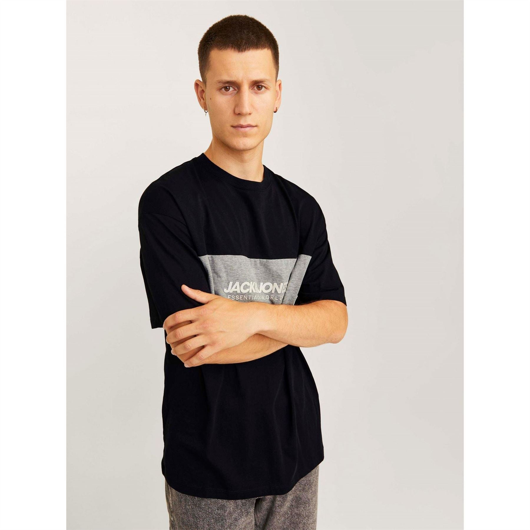 Jack and Jones Blocking Short Sleeve O Neck T-Shirt