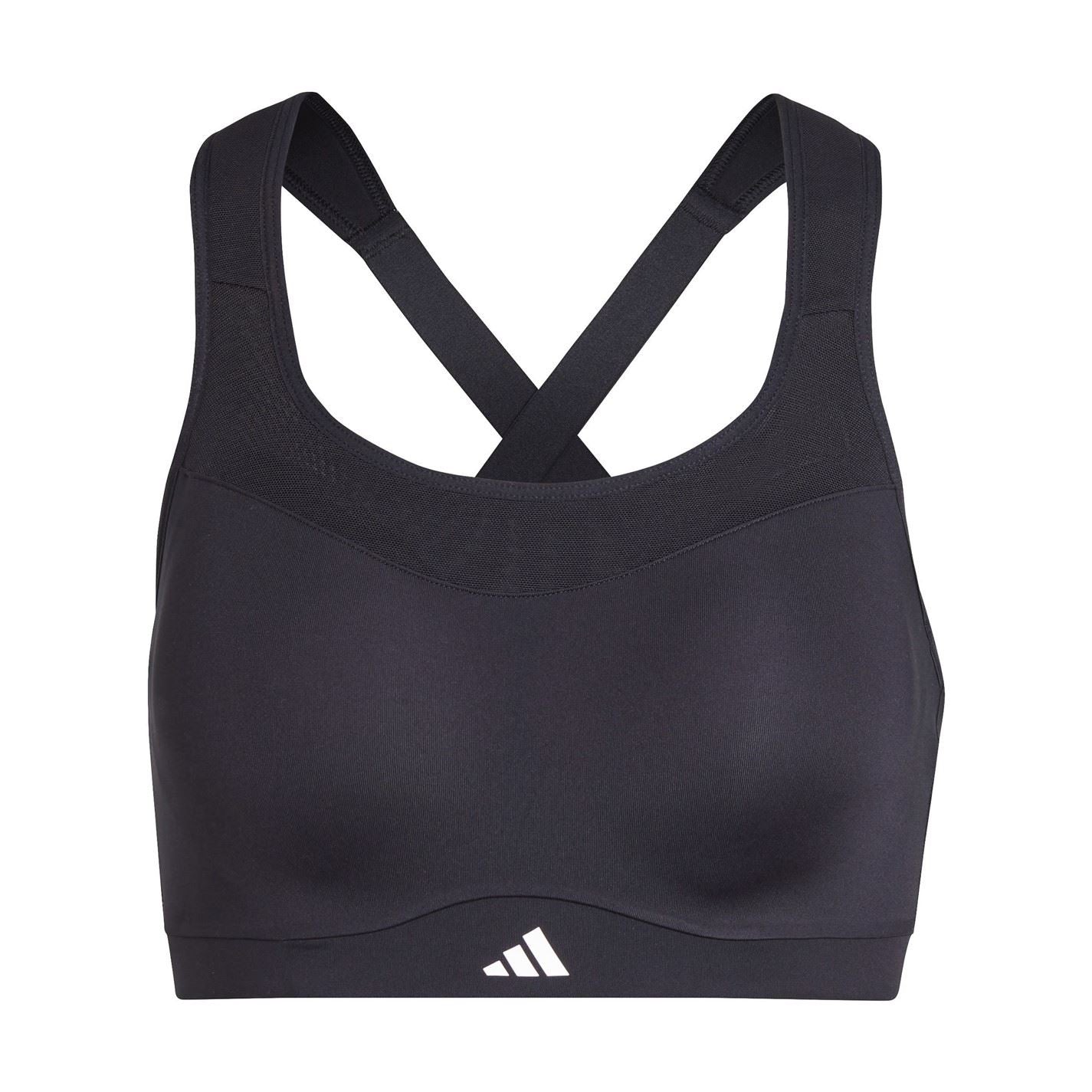 adidas Snug Fit Cropped Spaghetti Straps Sports Bra