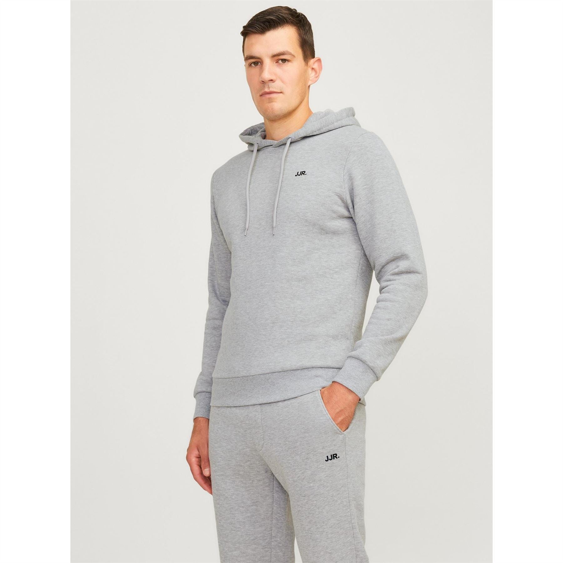 JJ Rebel Long Sleeve Logo Print Hooded Sweatshirt