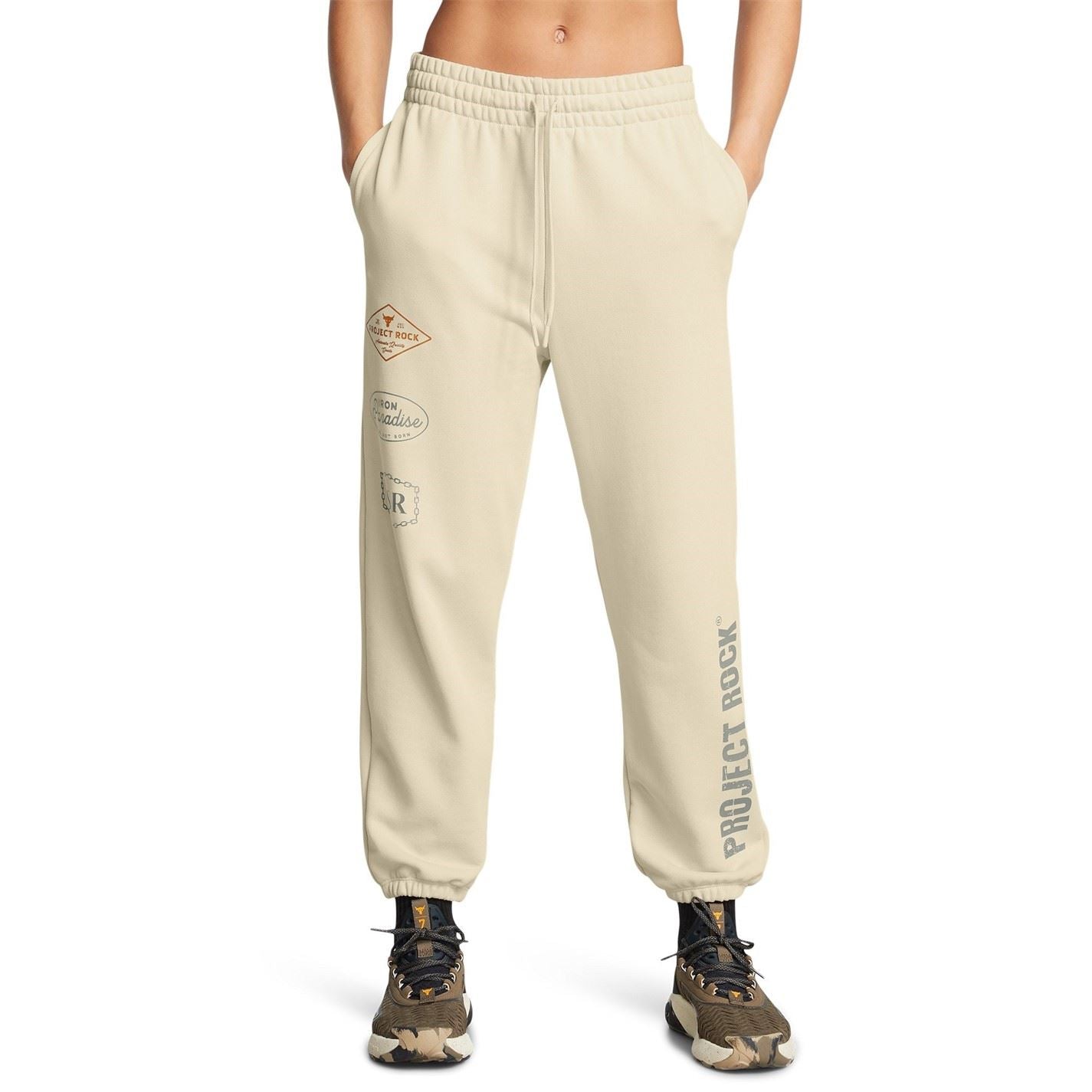 Under Armour Project Rock Lettering Graphic Joggers