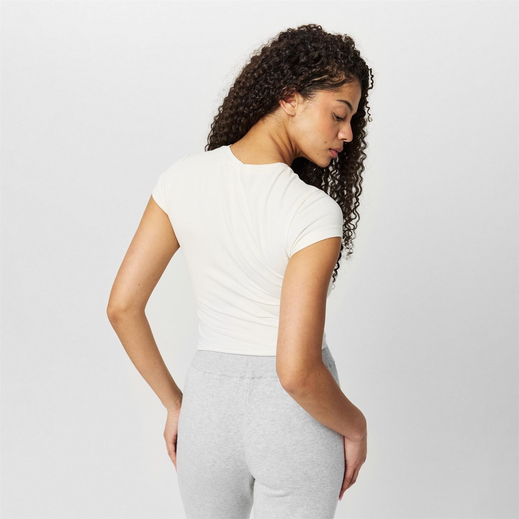 Jack Wills Cropped Slim Fit Lettering T-Shirt