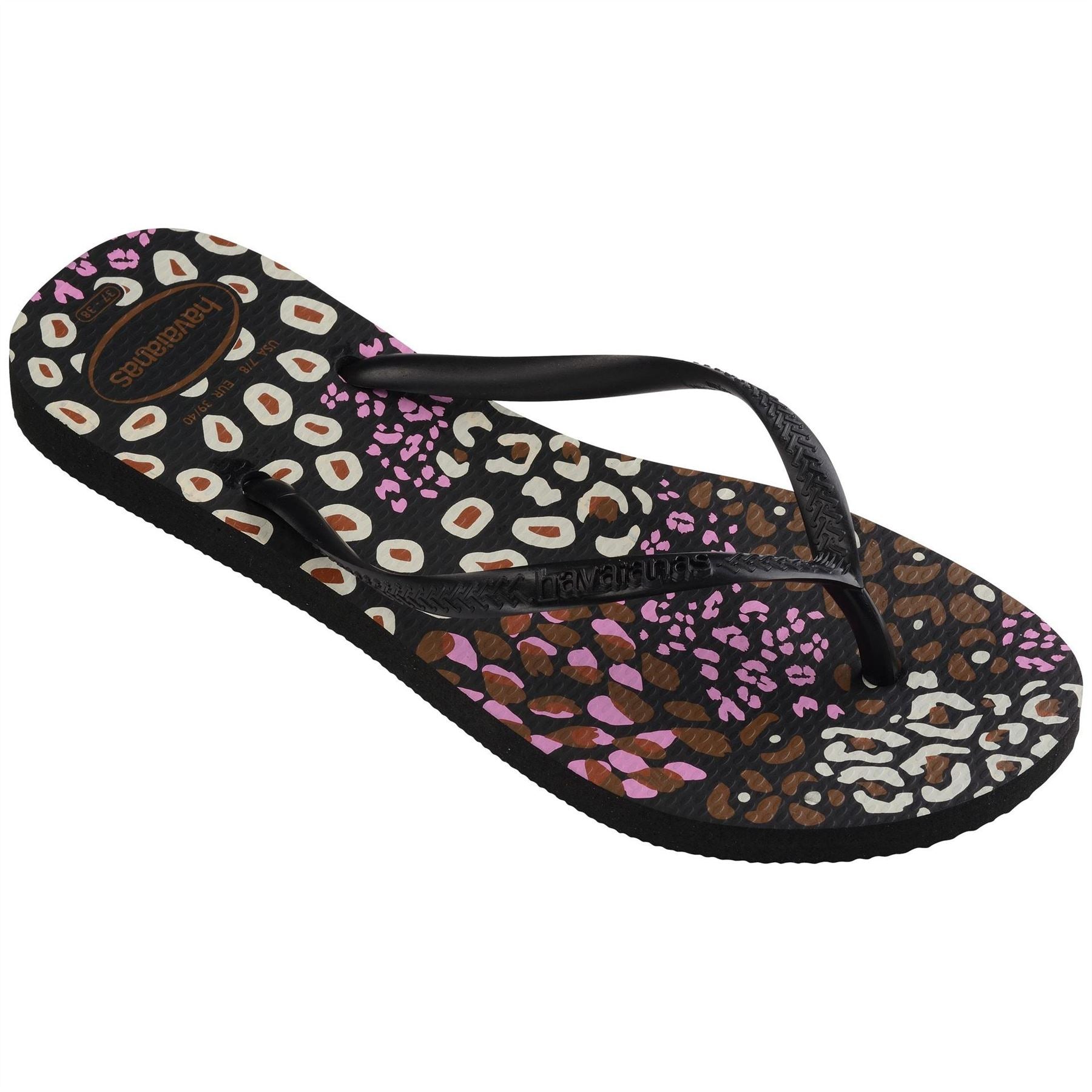 Havaianas Leopard Patterned Flip Flop Sandals