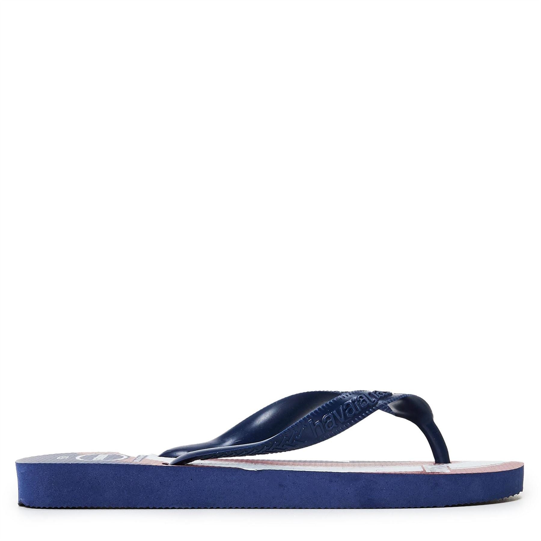 Havaianas Womens Hav. Top Marvel Logomania Navy Blue Flip Flops