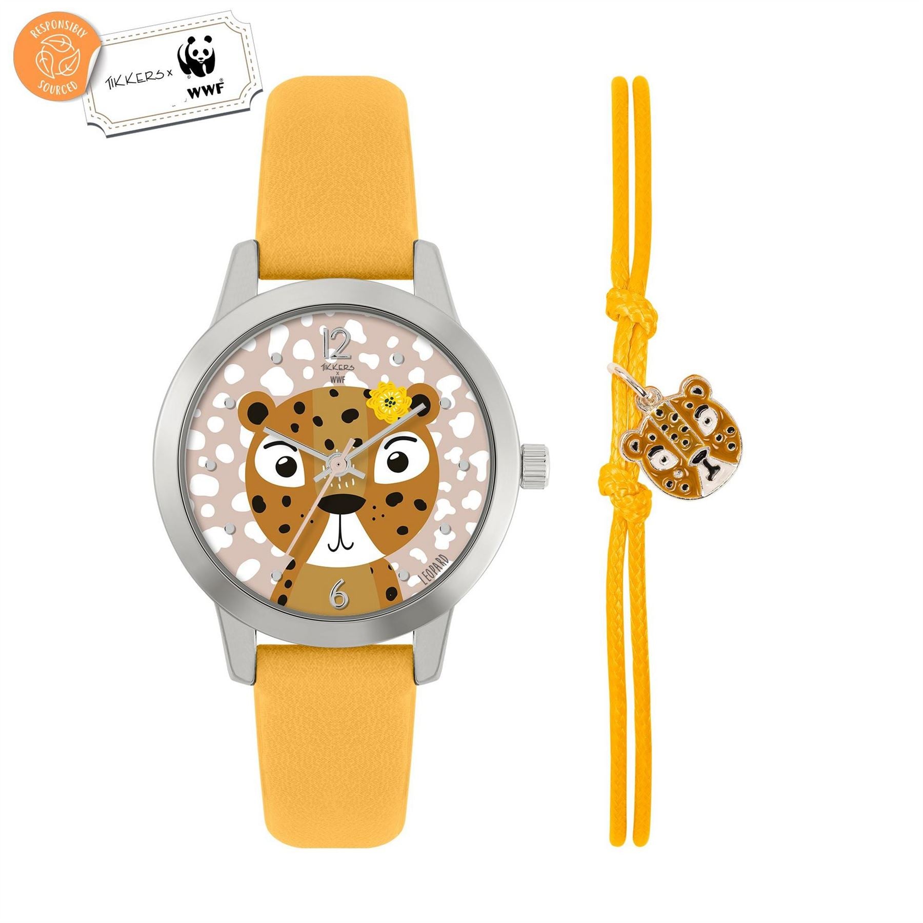 Tikkers Kids Tikker X Wwf Leopard Analogue Quartz Watch
