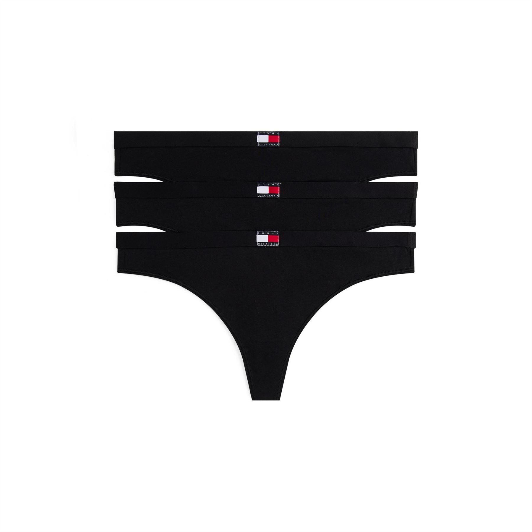 Tommy Hilfiger 3 Pack Solid Patterned Thong