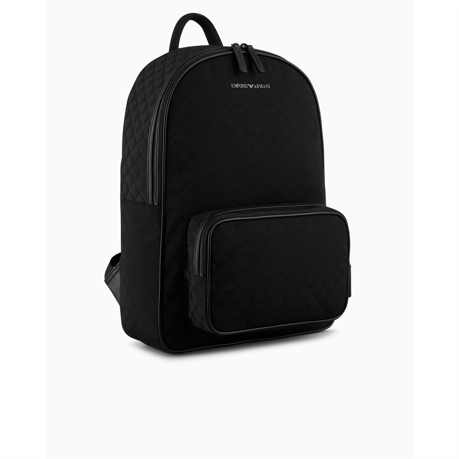 Emporio Armani All Over Jacquard Quilted Zip Backpack