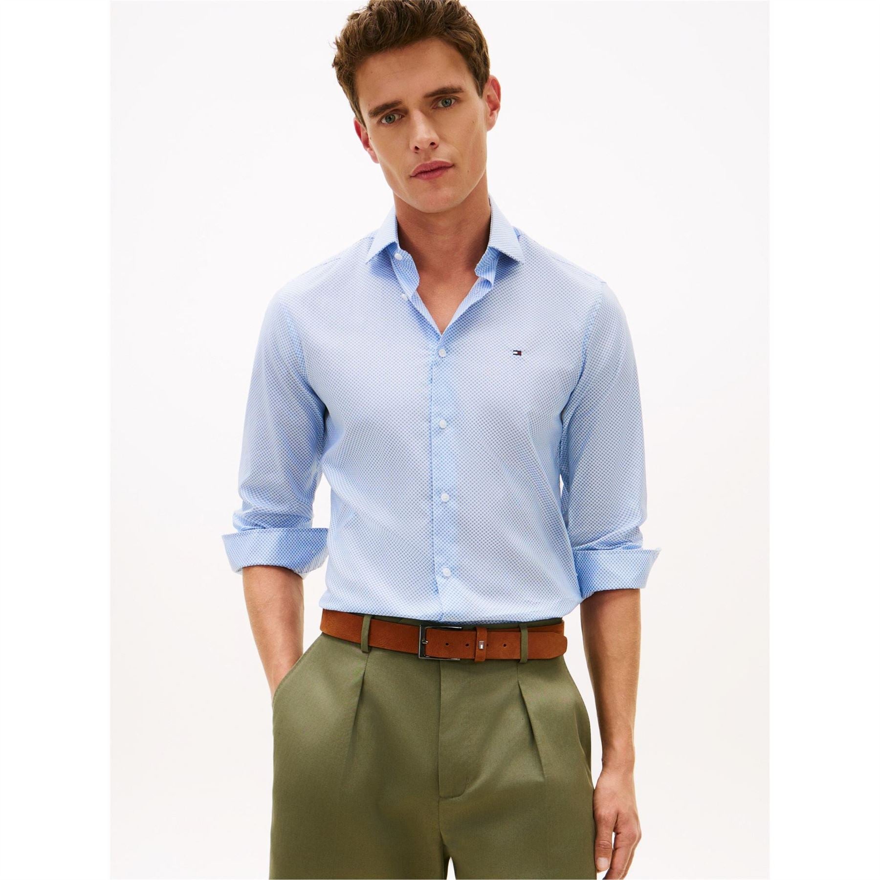 Tommy Hilfiger Long Sleeve Patterned Shirt
