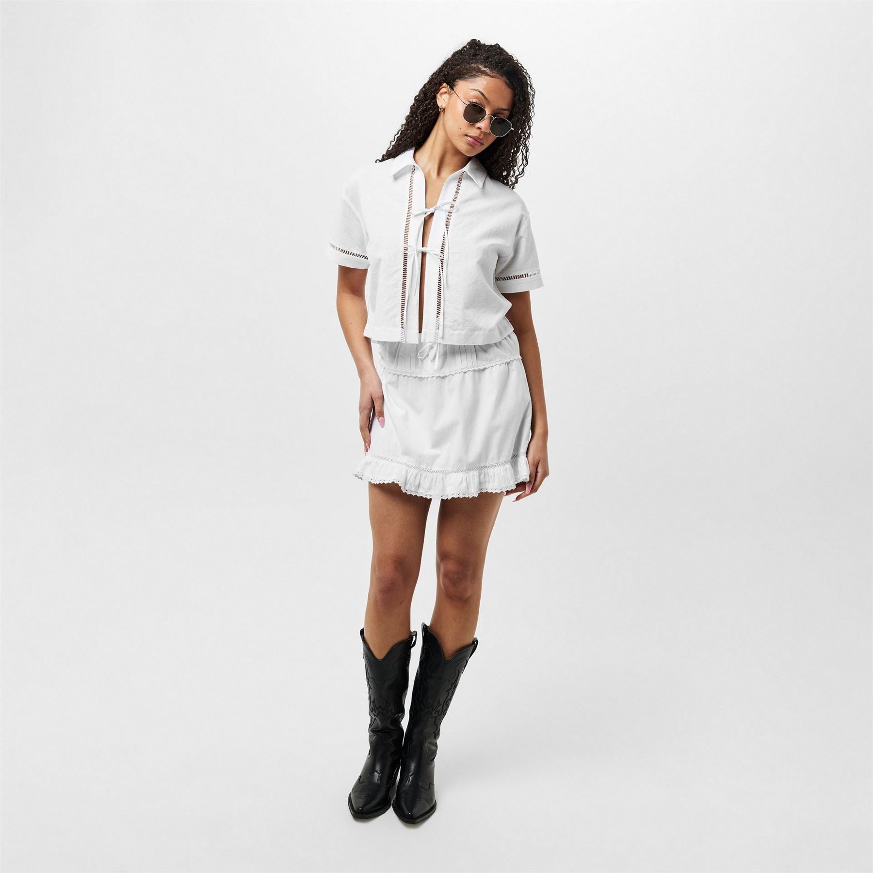 Jack Wills  Linen Broderie Shirt