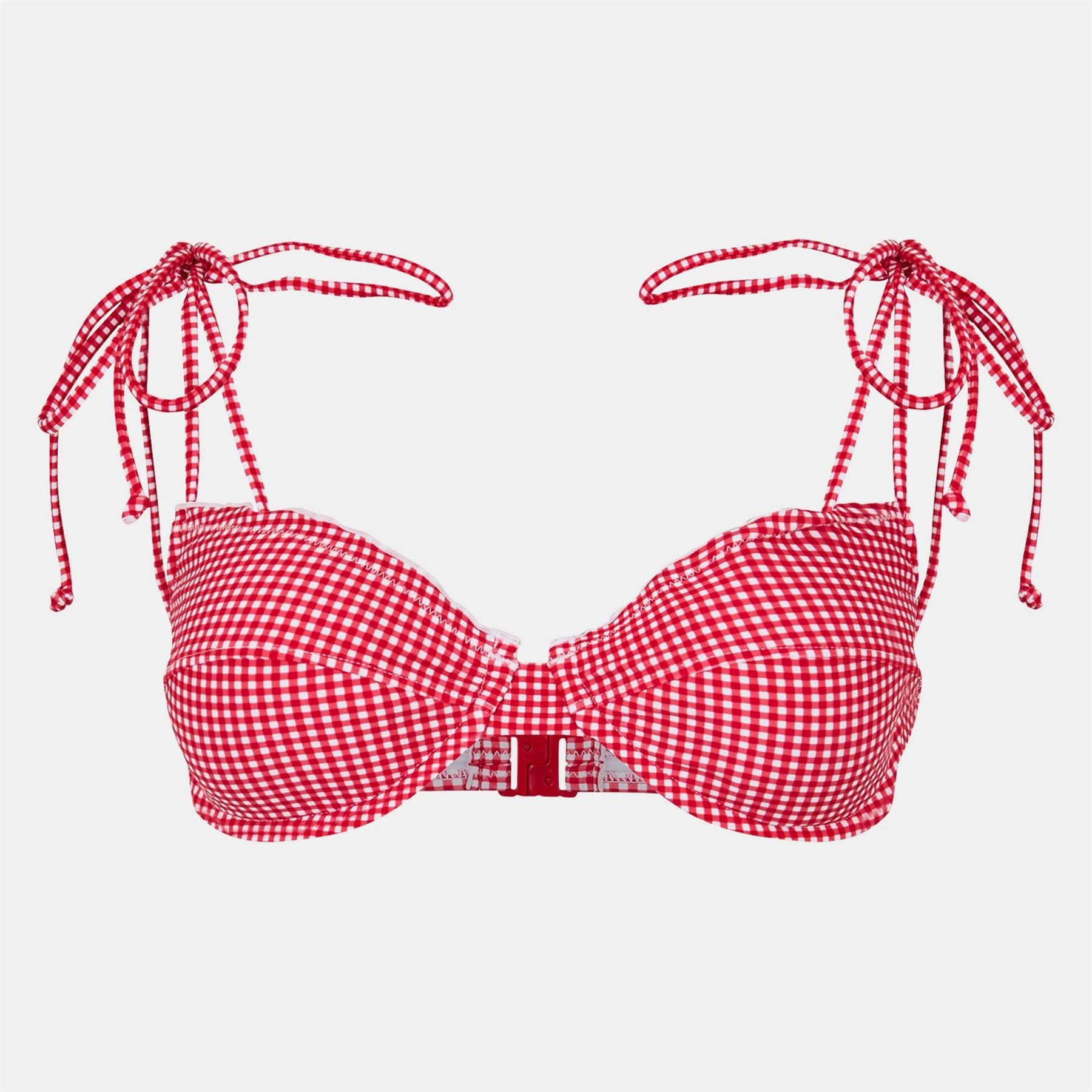 Jack Wills Lettuce Edge Balconette Bikini Gingham Set