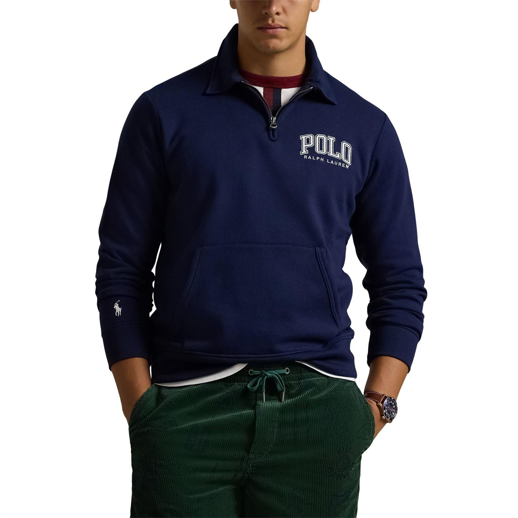 Polo Ralph Lauren Polo Logo Zip Neck Sweatshirt