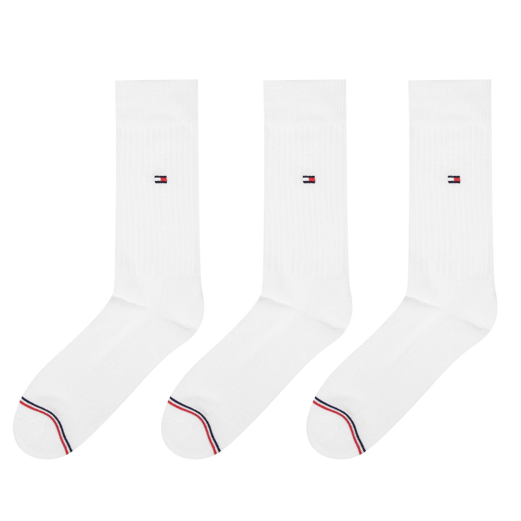 Tommy Hilfiger Mens Hilfiger Bodywear Sports 3 Pack Crew Socks