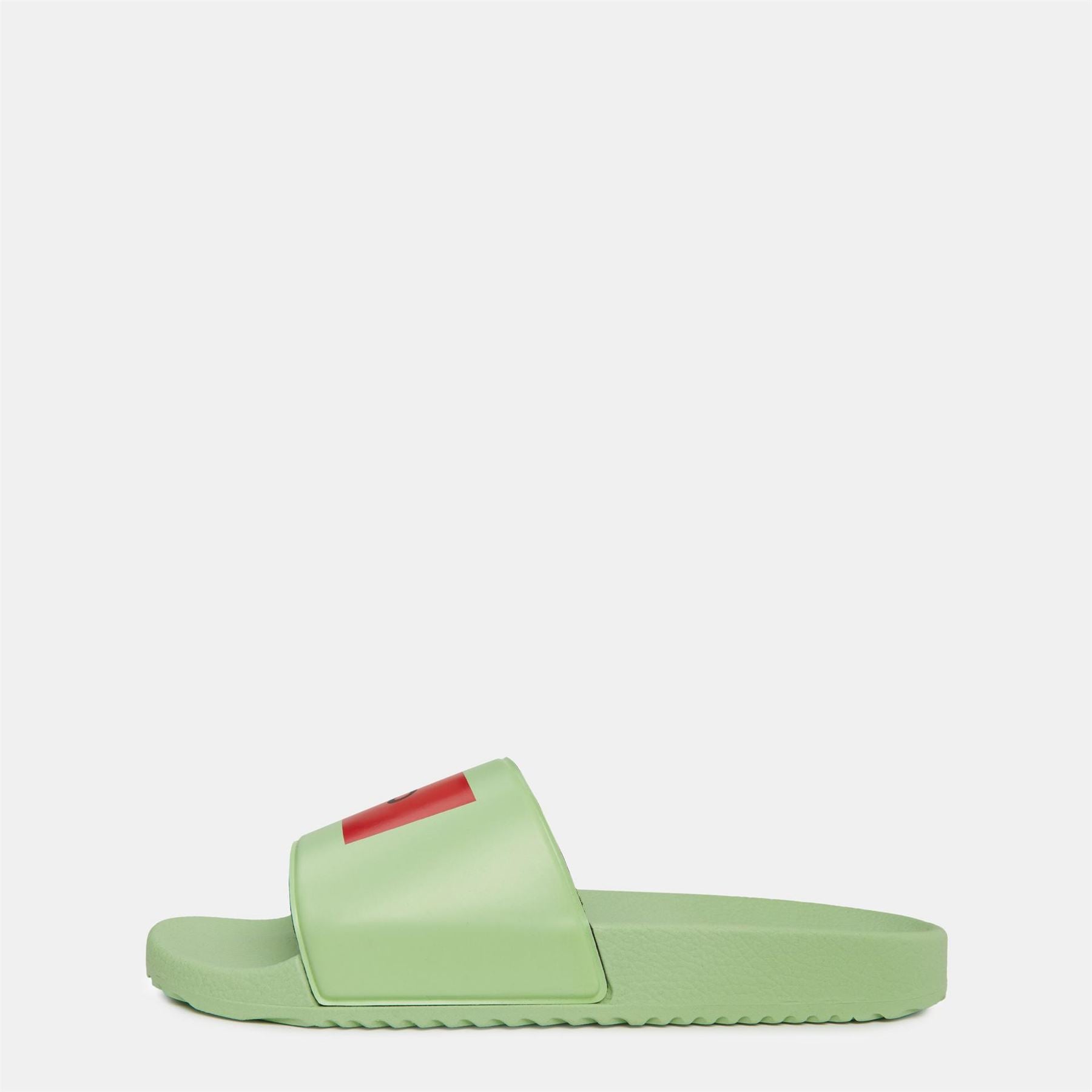 Hugo Logo Print Open Toe Slides