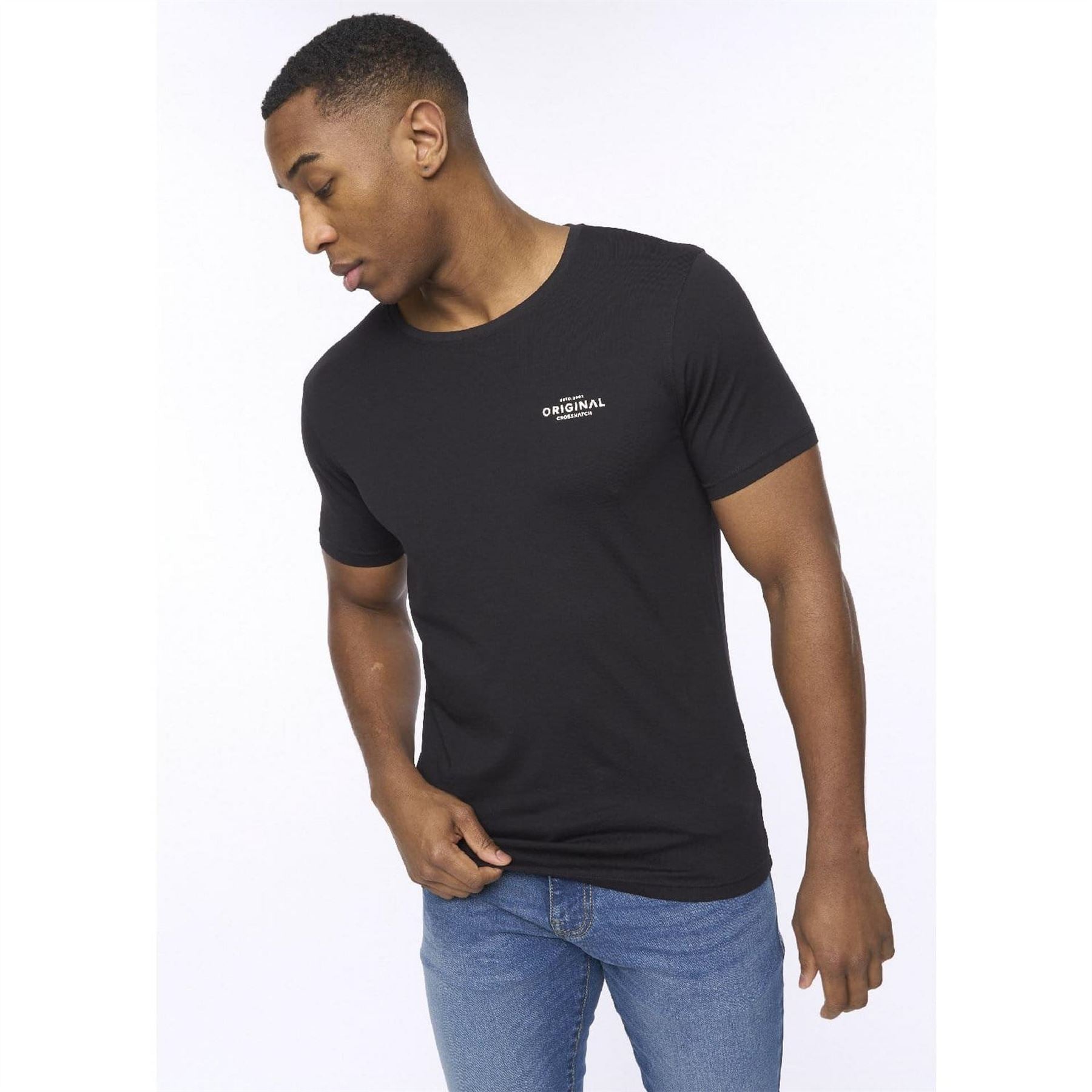 Crosshatch Pack Of Basic Standard T-Shirts