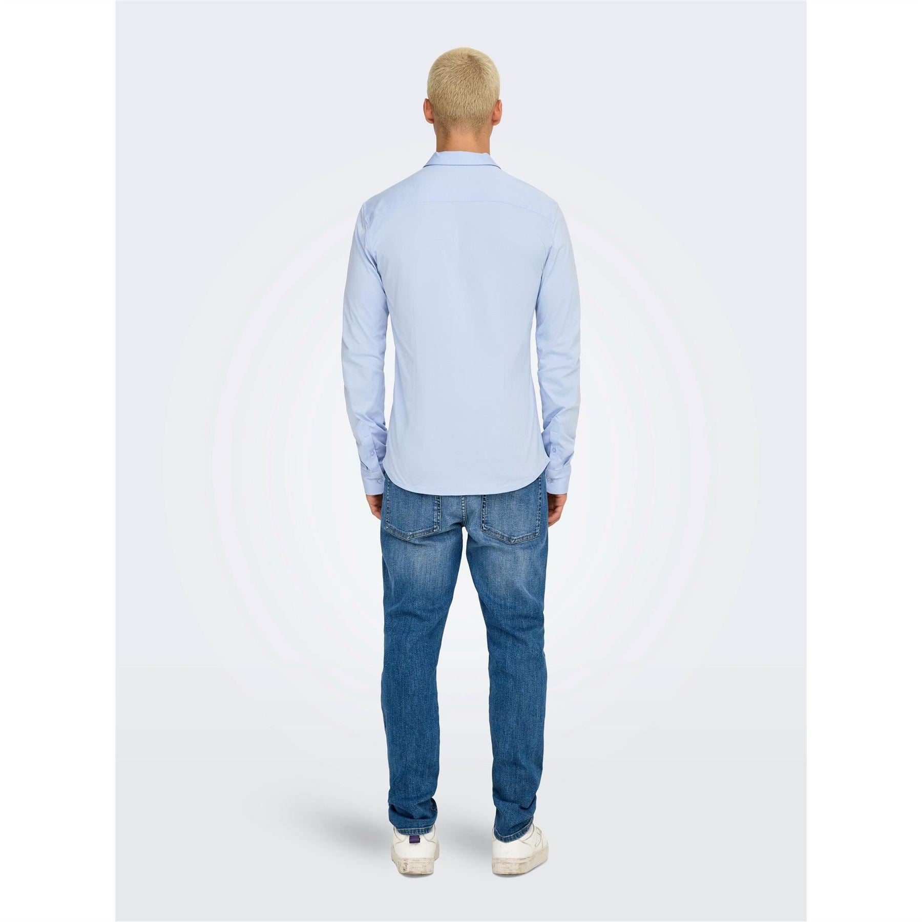 Only Regular Fit Long Sleeve Point Collar Shirt