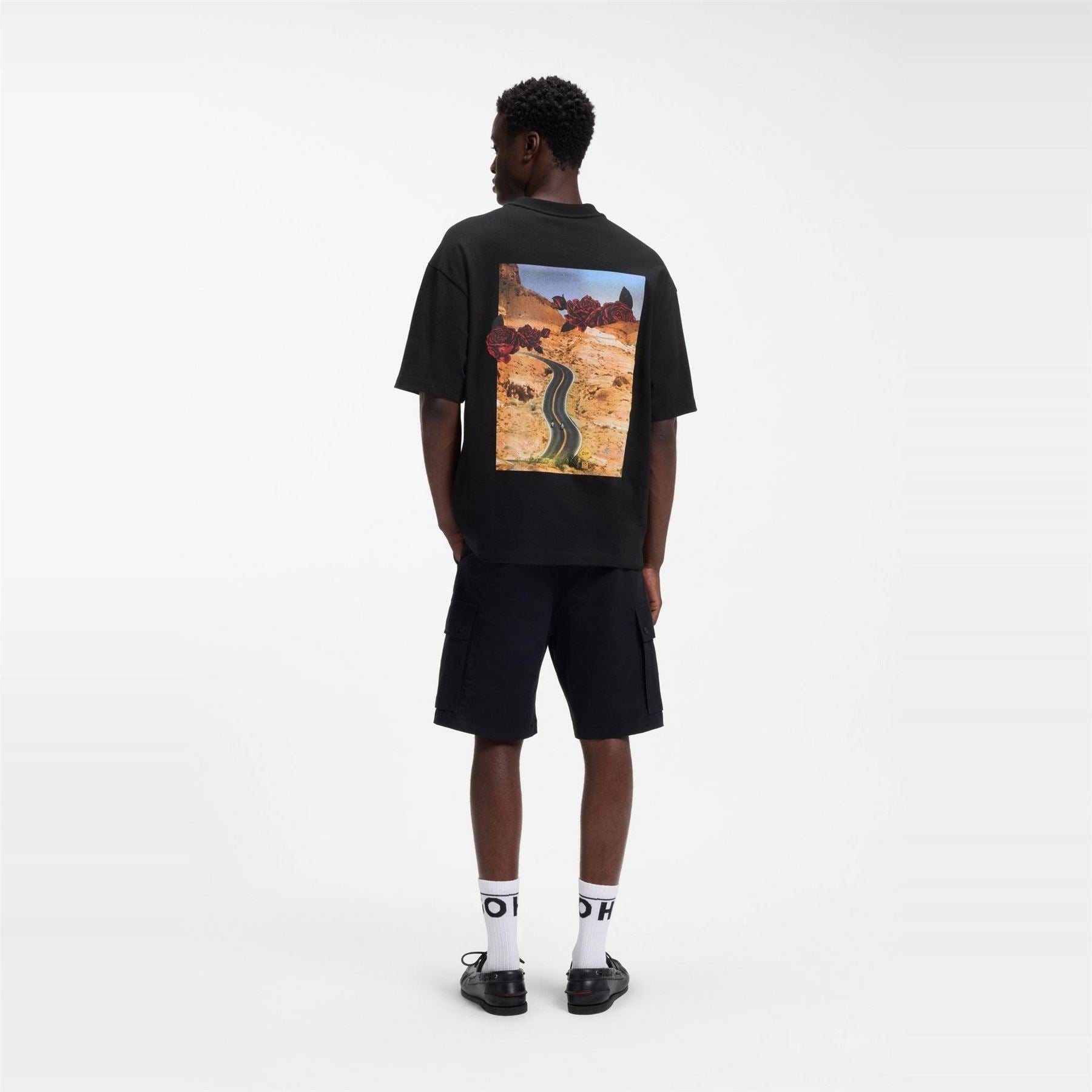 Hugo Domans Short Sleeve T-Shirt With Artwork Detail