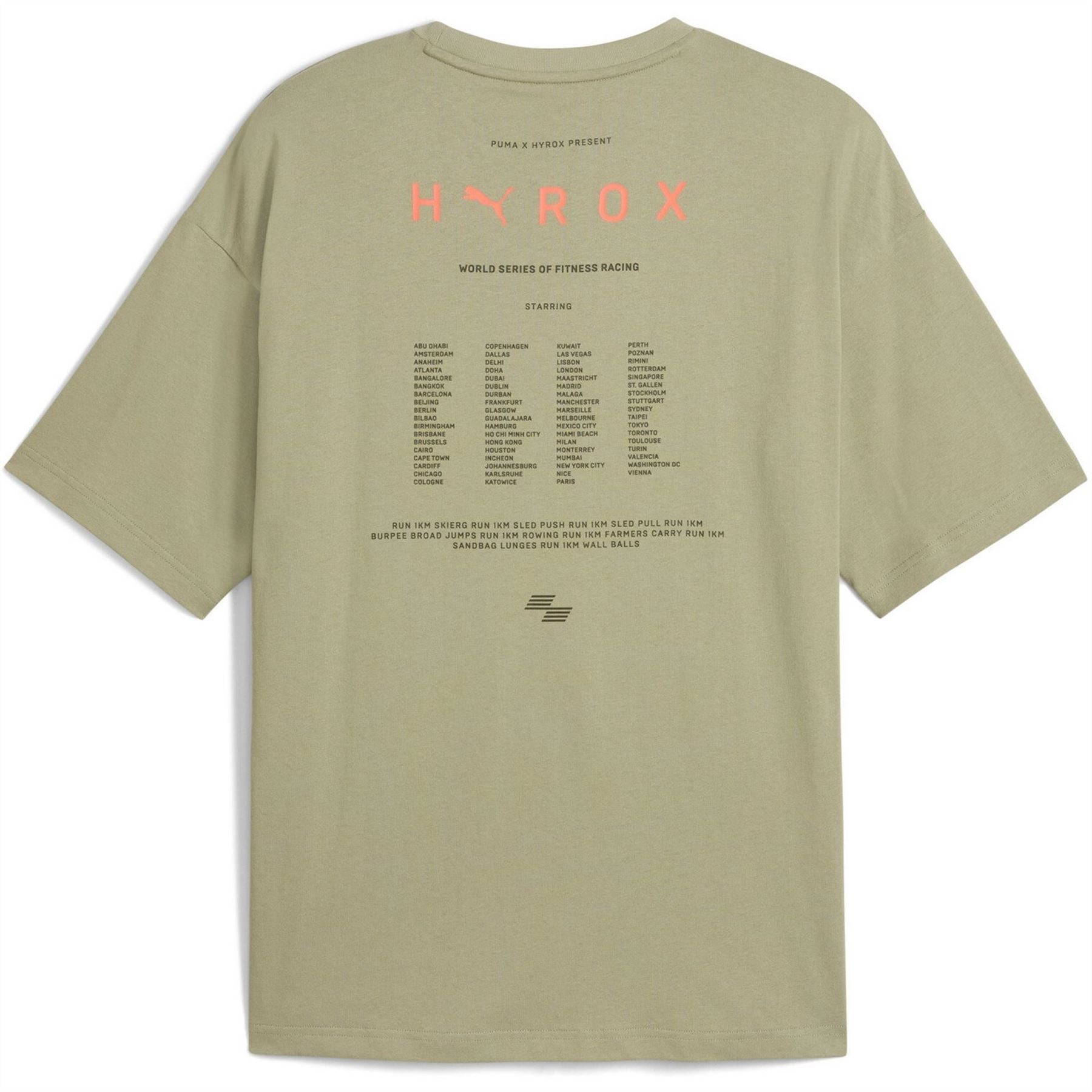 Puma Hyrox Graphic Short Sleeve Performance Gym Top
