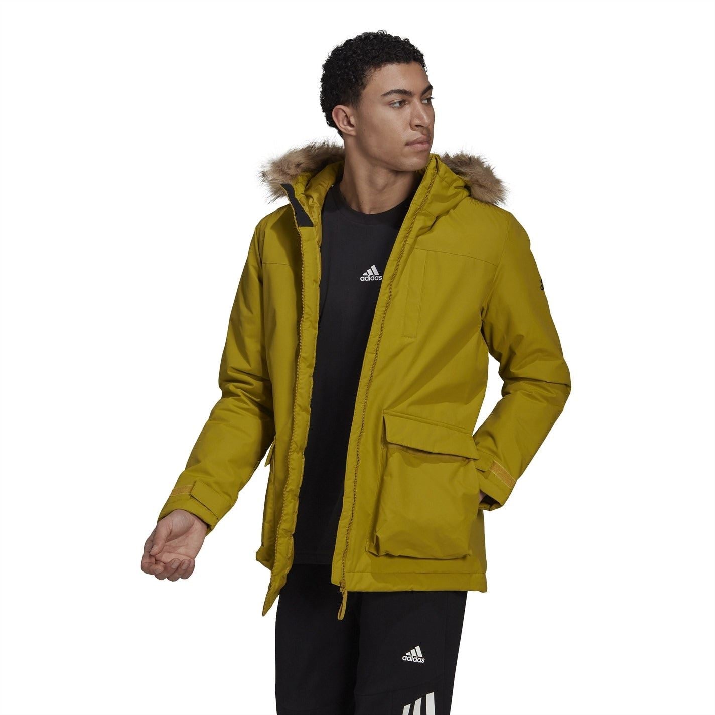 adidas Mens Utilitas Hooded Parka Jacket