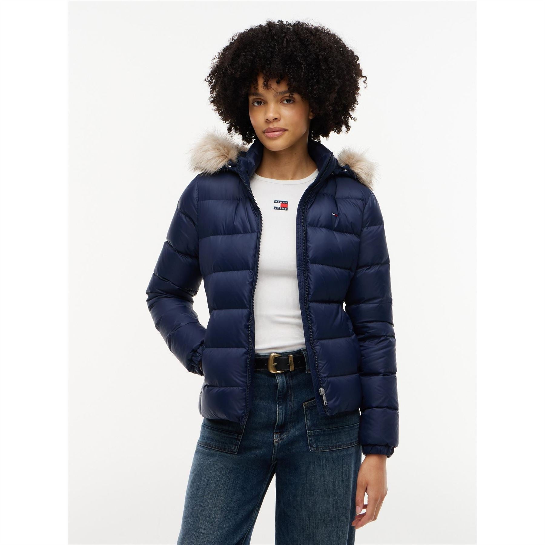 Tommy Jeans Jeans Tjw Basic Hooded Down Jacket Ext
