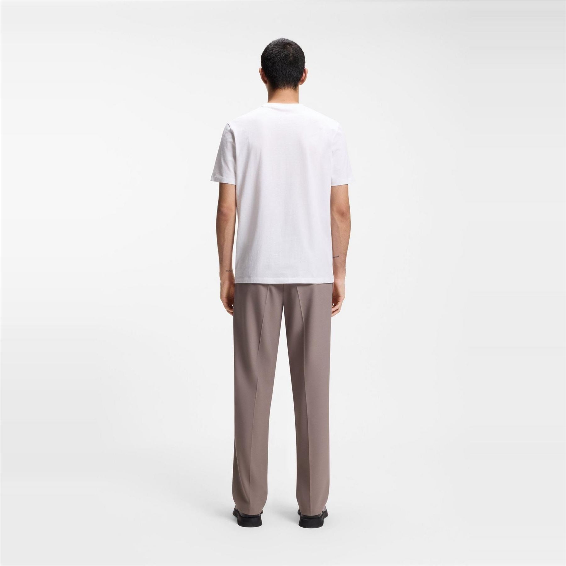 Hugo Cotton Jersey T-Shirt With Spaced Out Logo