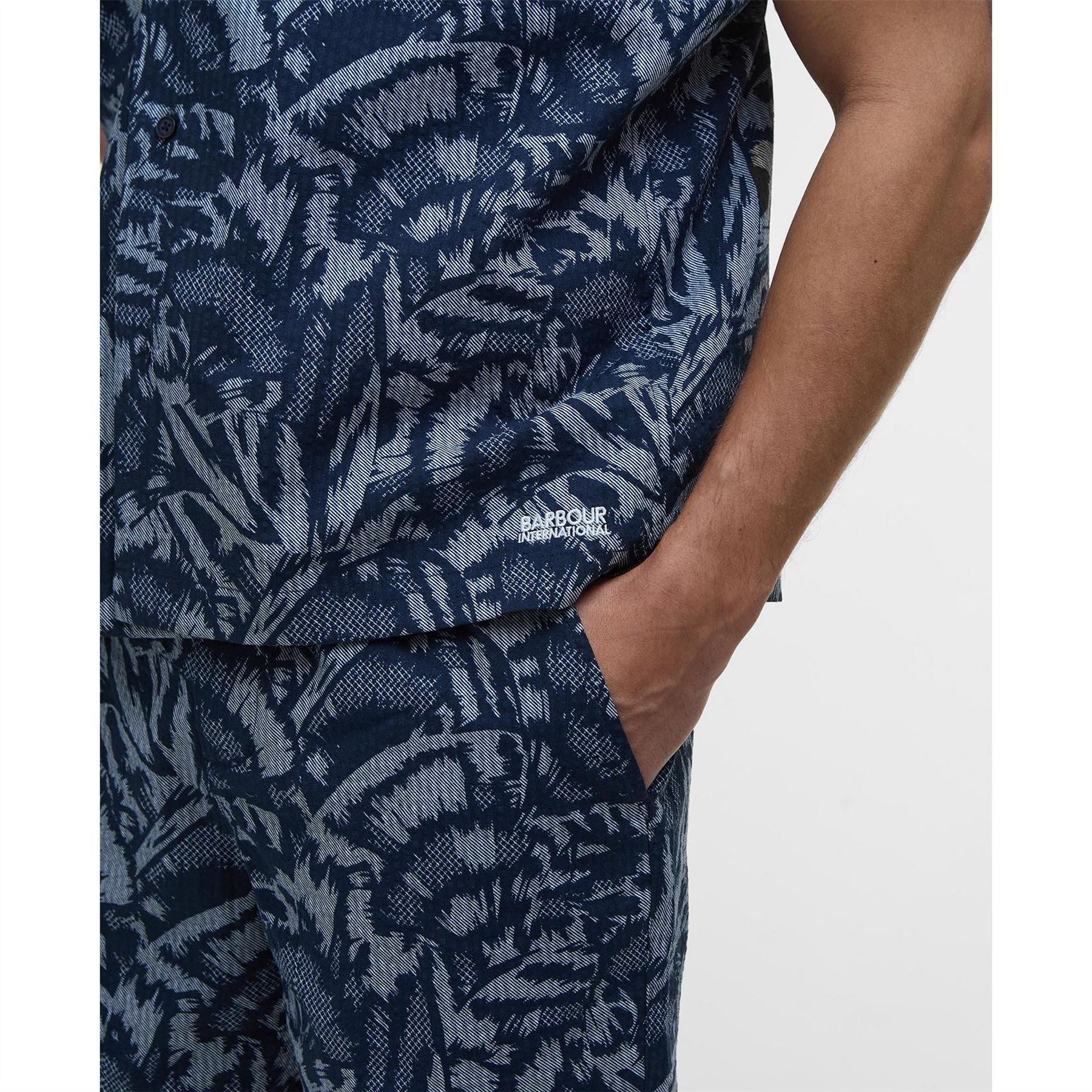 Barbour International B.intense Kew All Over Print Short Sleeve Patterned Shirt