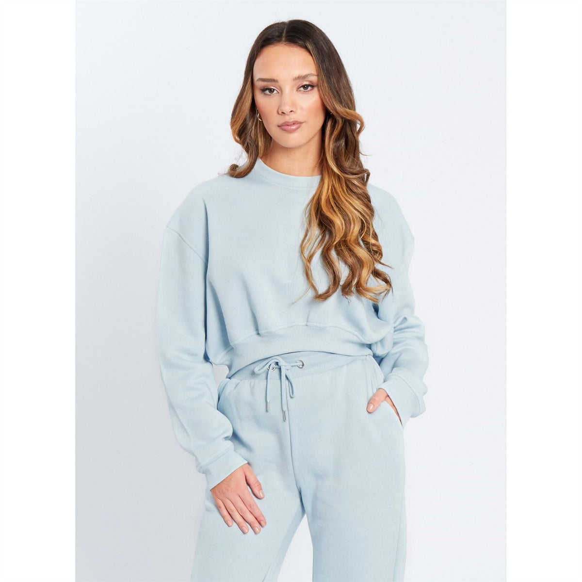 Be You Cropped Crew Neck Relaxed Fit Sweatshirt