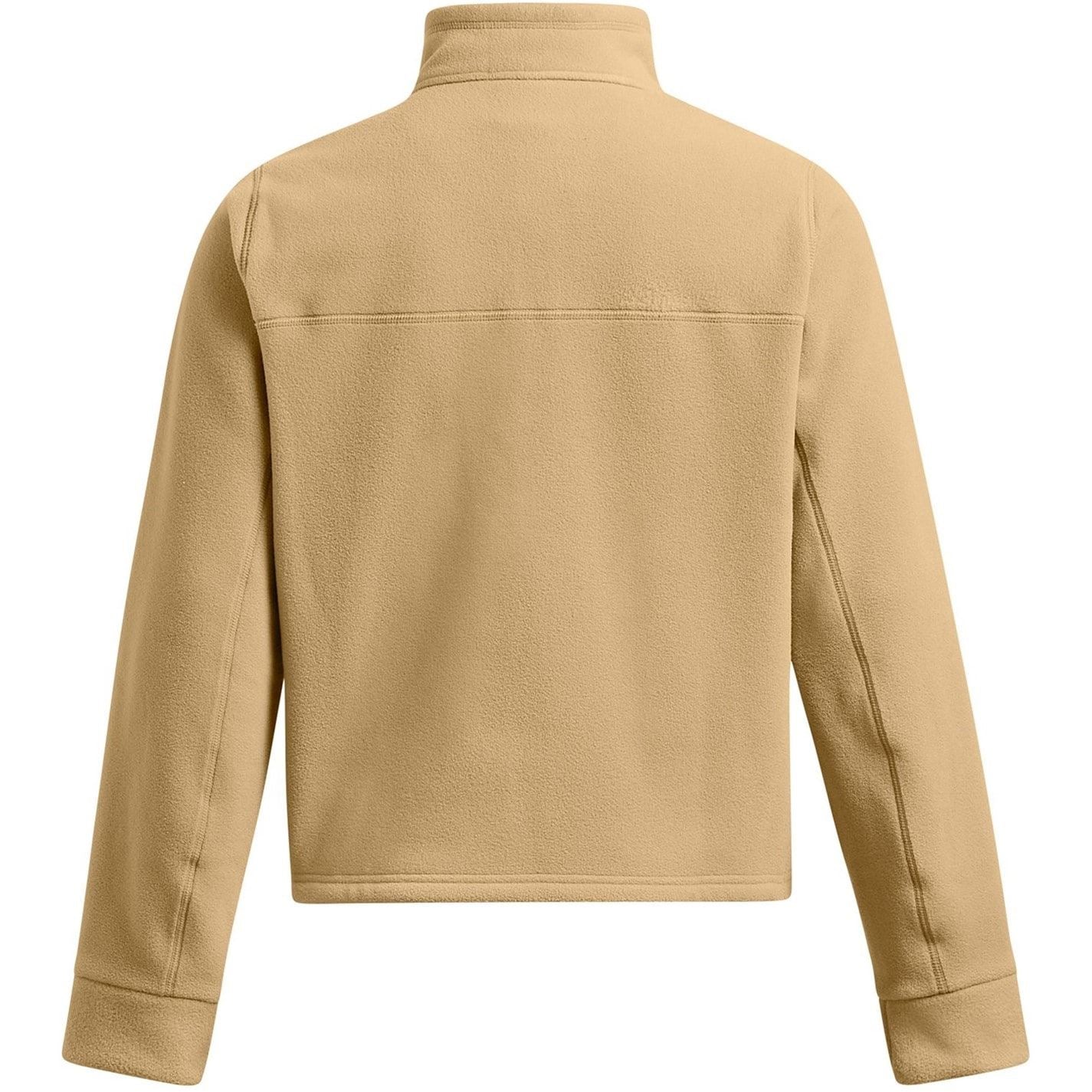 Under Armour Solid Patterned Hooded Neck Ribbed Cuff Fleece Jacket