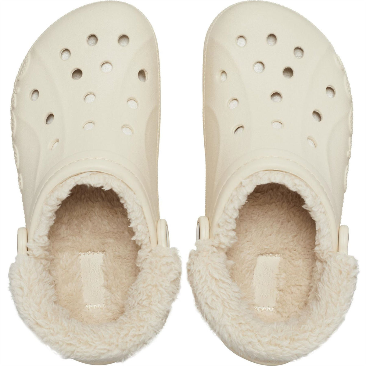 Crocs Baya Lined Fuzz Strap Mule Slippers