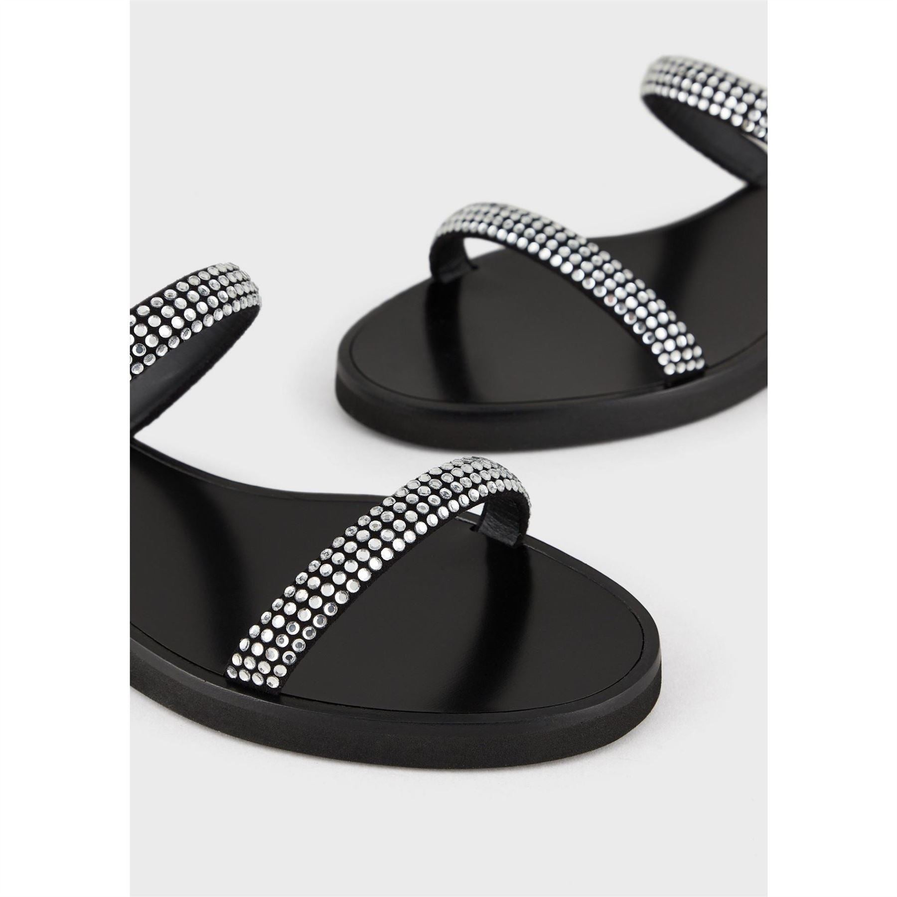 Emporio Armani 2 Strap Flat Sandals