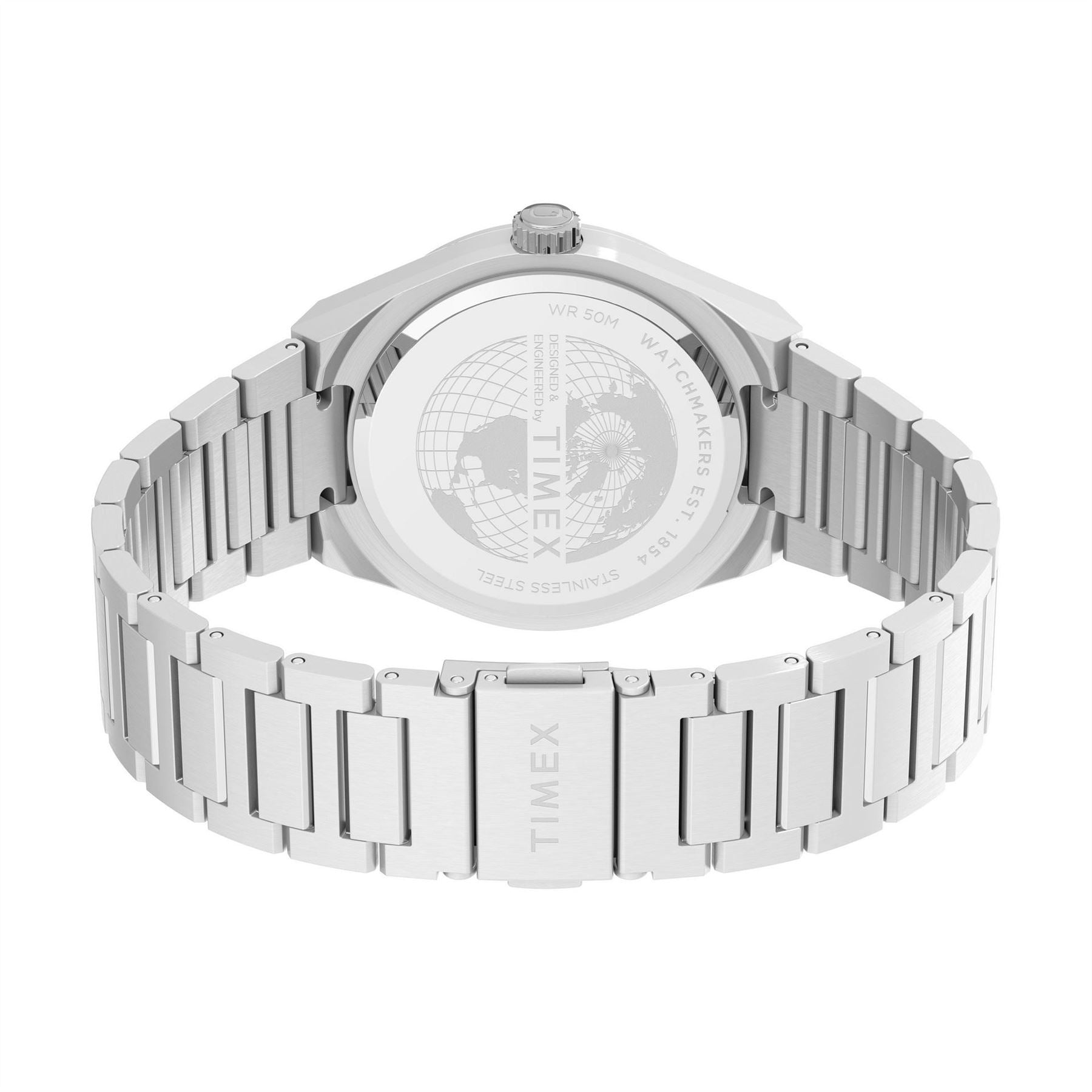Timex Q Chronograph Racing Steel Bracelet Analogue Watch