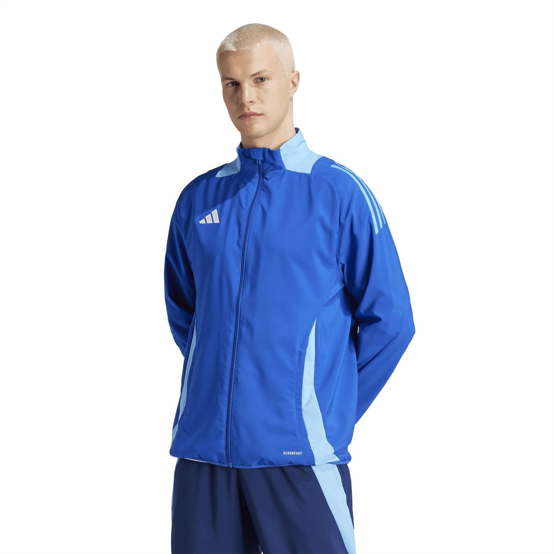 adidas Funnel Neck High Collar Long Sleeve Athletic Top