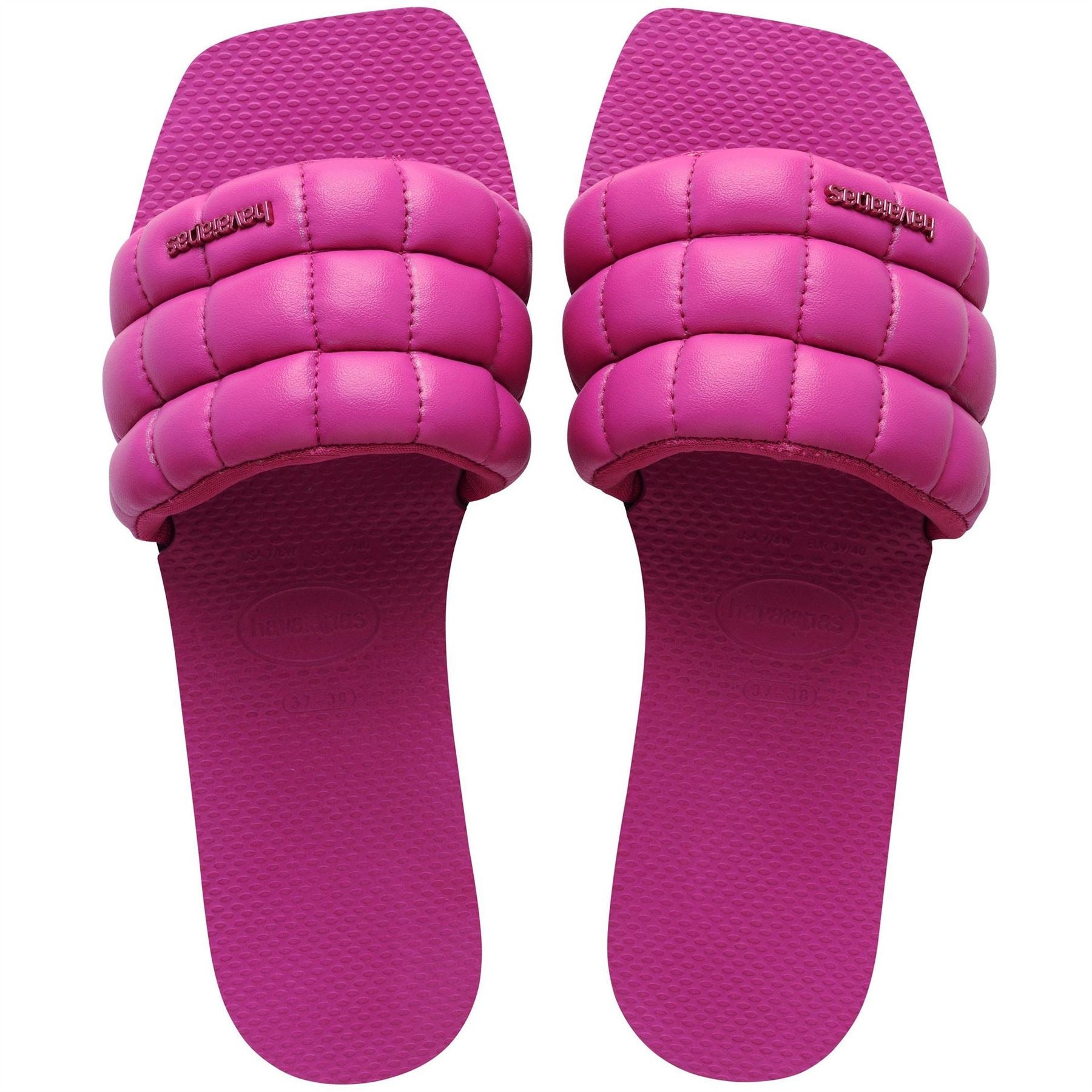 Havaianas Textured Closed Toe Slide Sandals