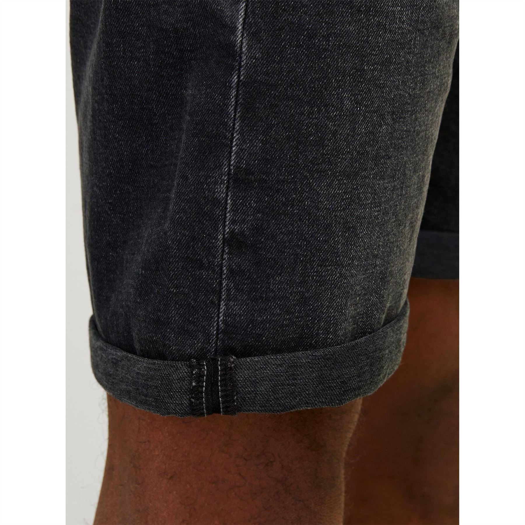 Jack and Jones Denim Bermuda Shorts with Banded Hem