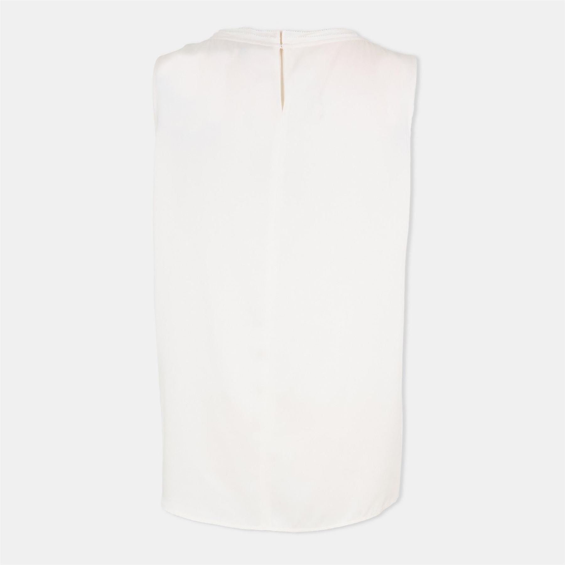 Boss Jewel Neck Sleeveless Regular Fit Blouse