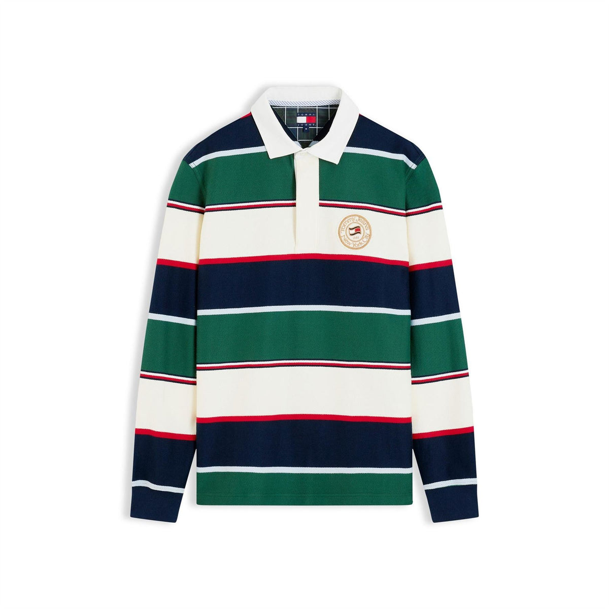 Tommy Jeans Varsity Stripe Rugby Cotton Long Sleeve Polo
