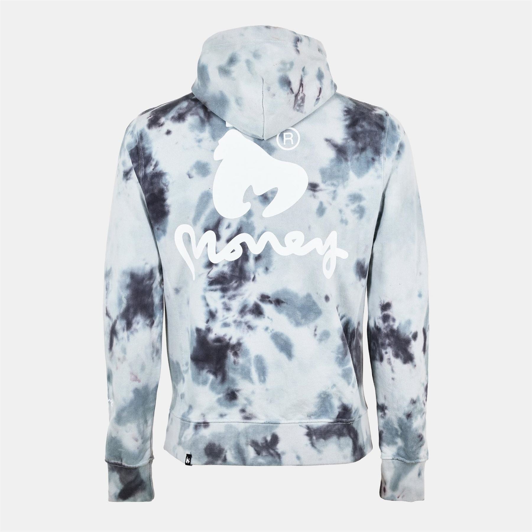 Money Hooded Neck Long Sleeve Sweatshirt with Kangaroo Pocket
