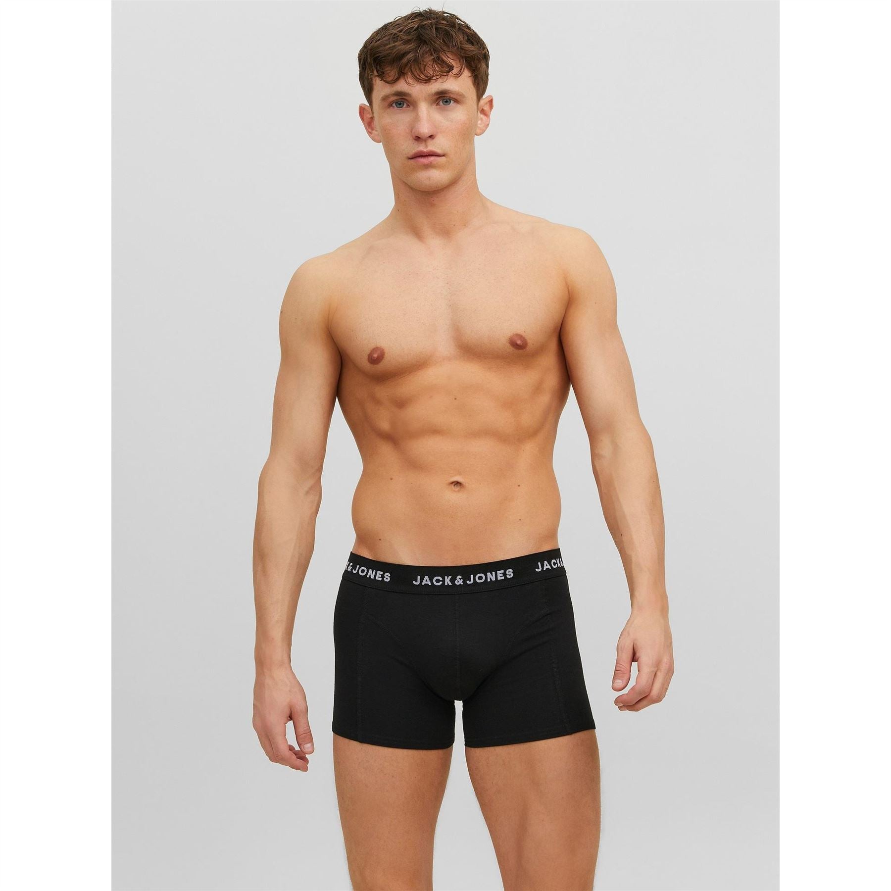 Jack and Jones Mens Anthony 3 Pack Boxer Trunk
