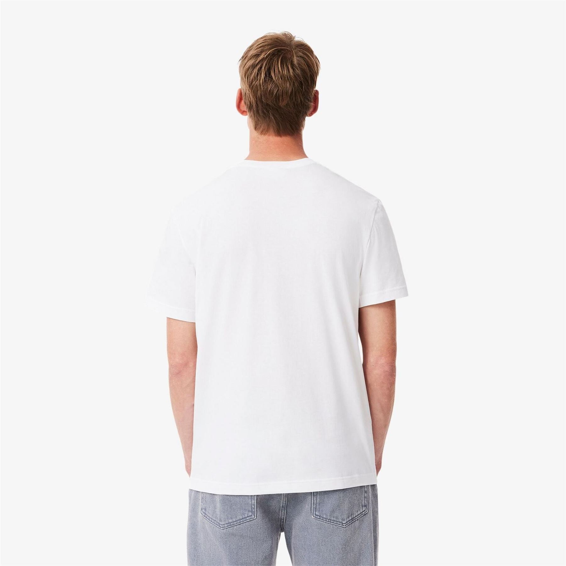 Lacoste Crocodile Print Regular Fit Crew Neck T-Shirt
