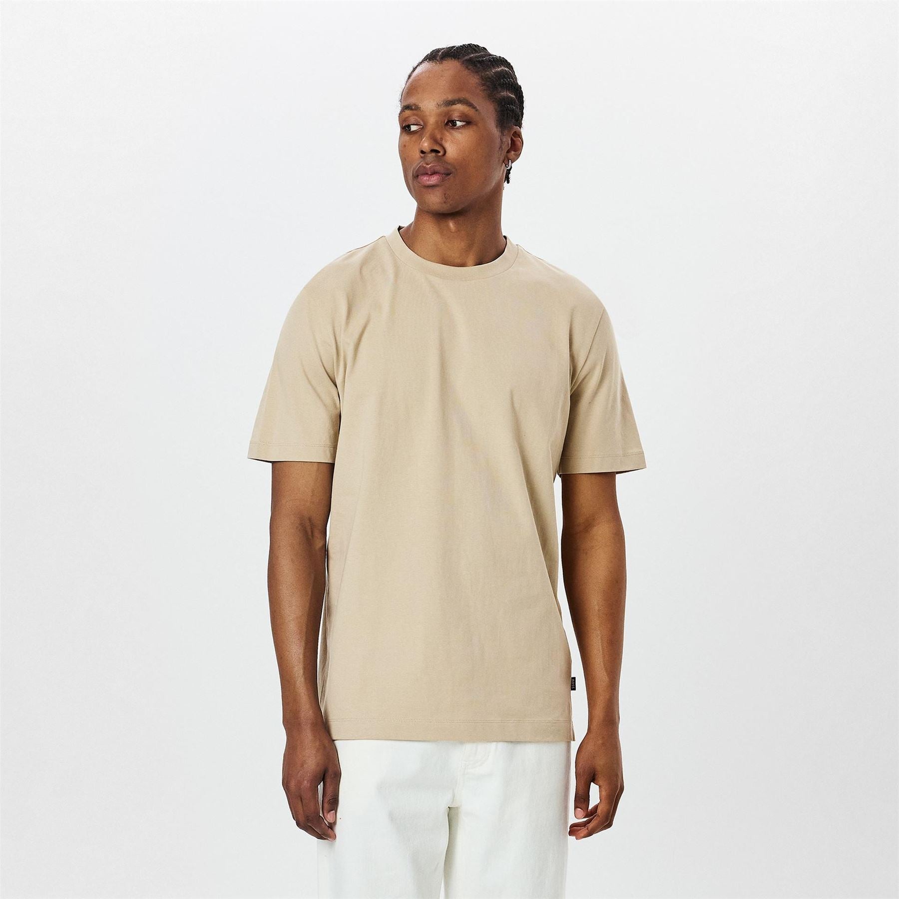 Boss Box Print Crew Neck Regular Fit T-Shirt