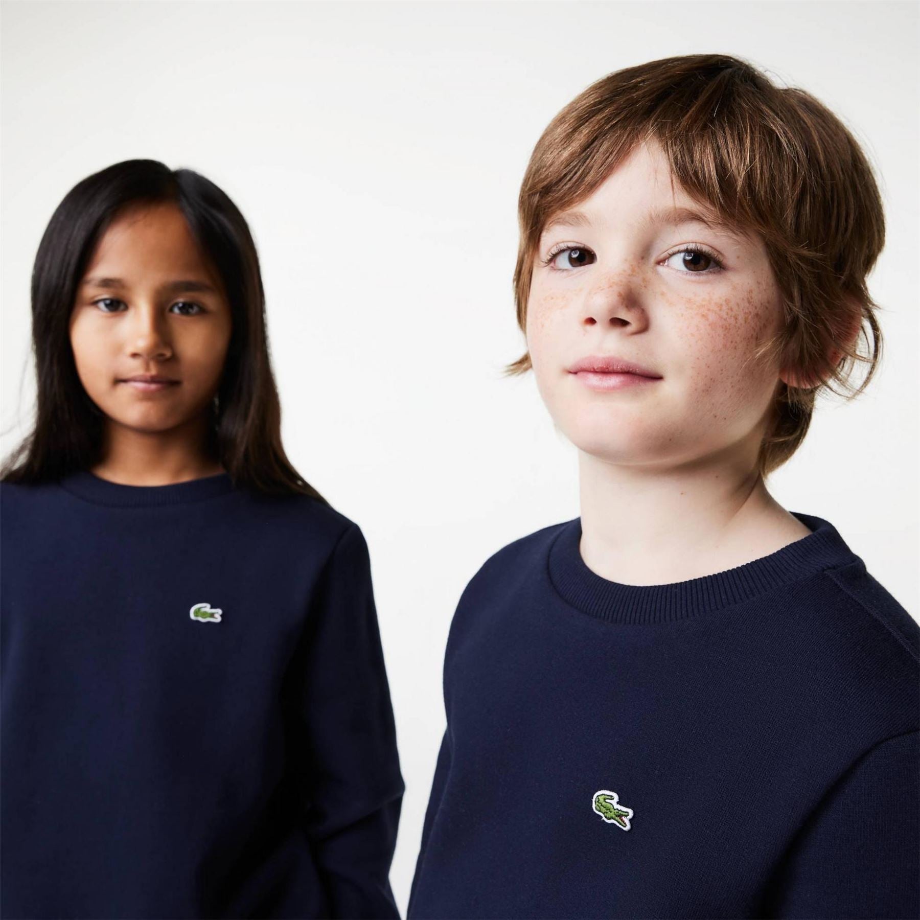 Lacoste Logo Fleece Crew Neck Sweater Juniors