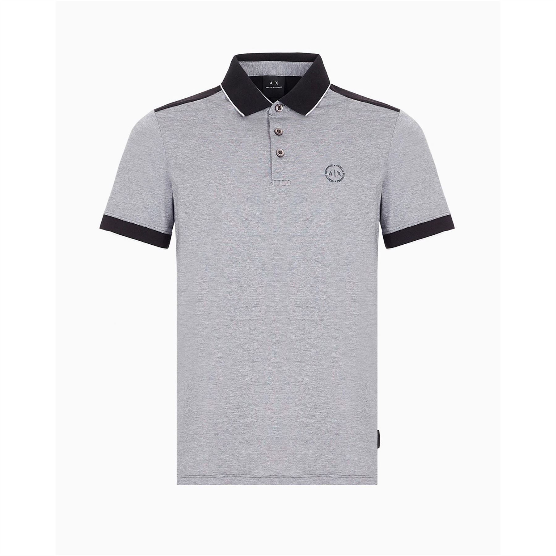 Armani Exchange Regular Fit Short Sleeve Polo Shirt