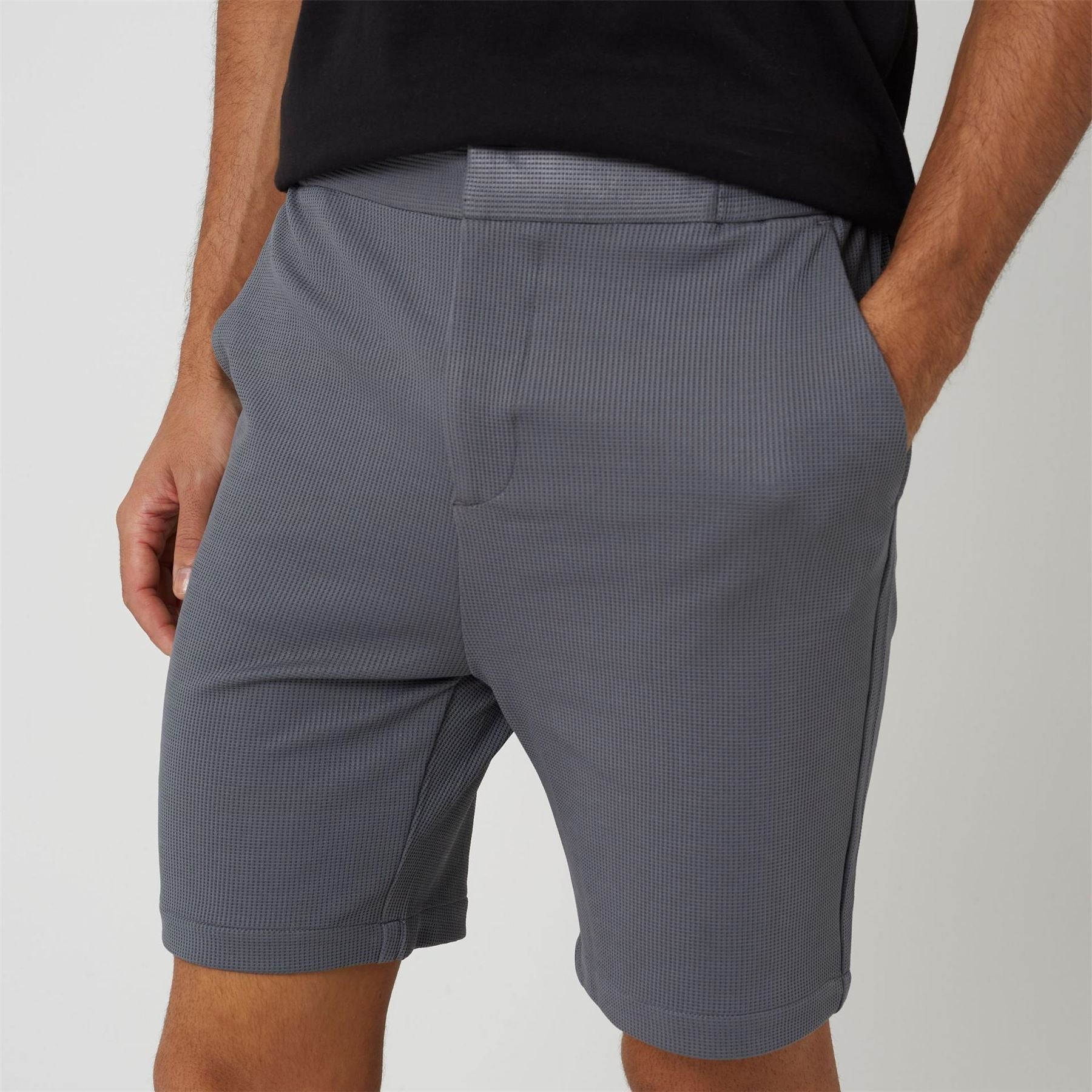 Brave Soul Waffle Woven Tracksuit Shorts