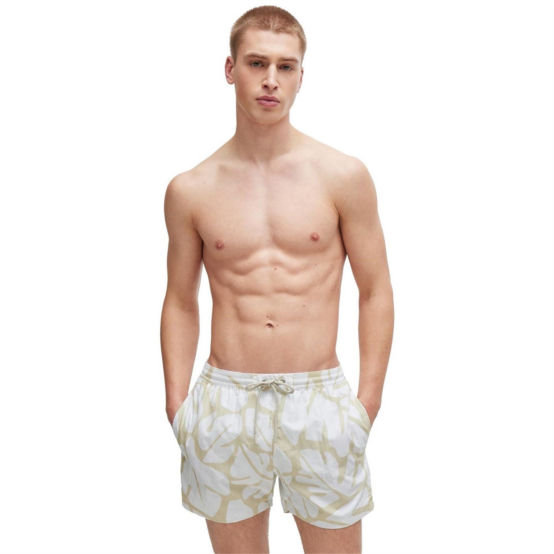 Boss Bari Swim Shorts, Comfortable Elasticated Waist