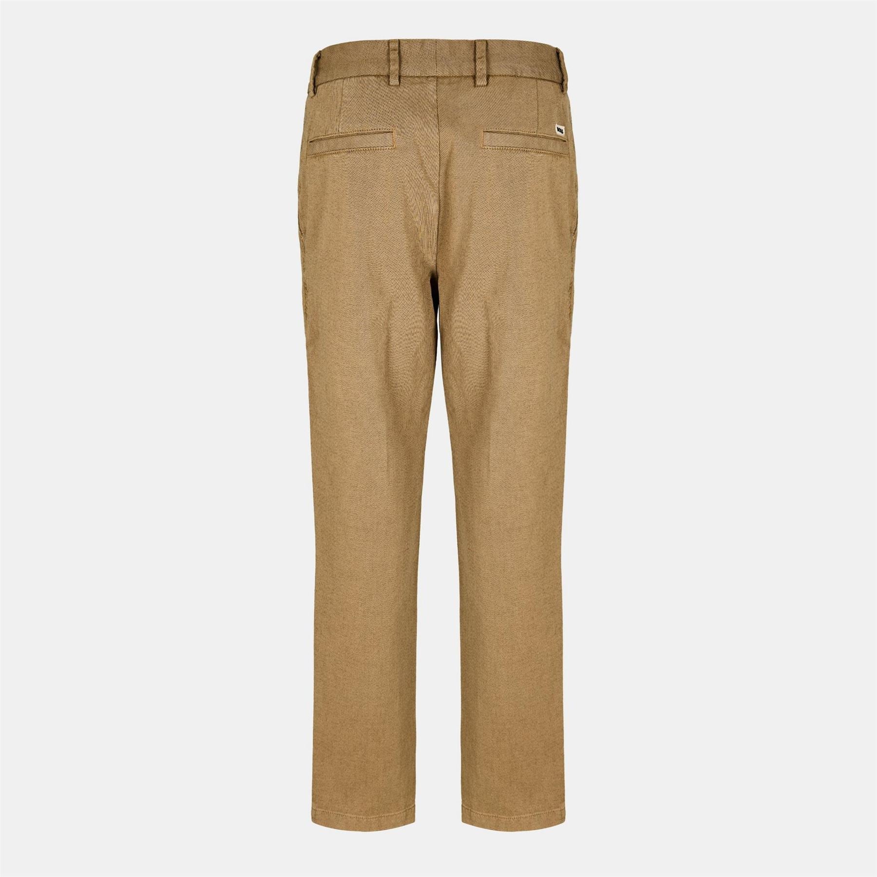 Boss Kane Solid Patterned Straight Trousers