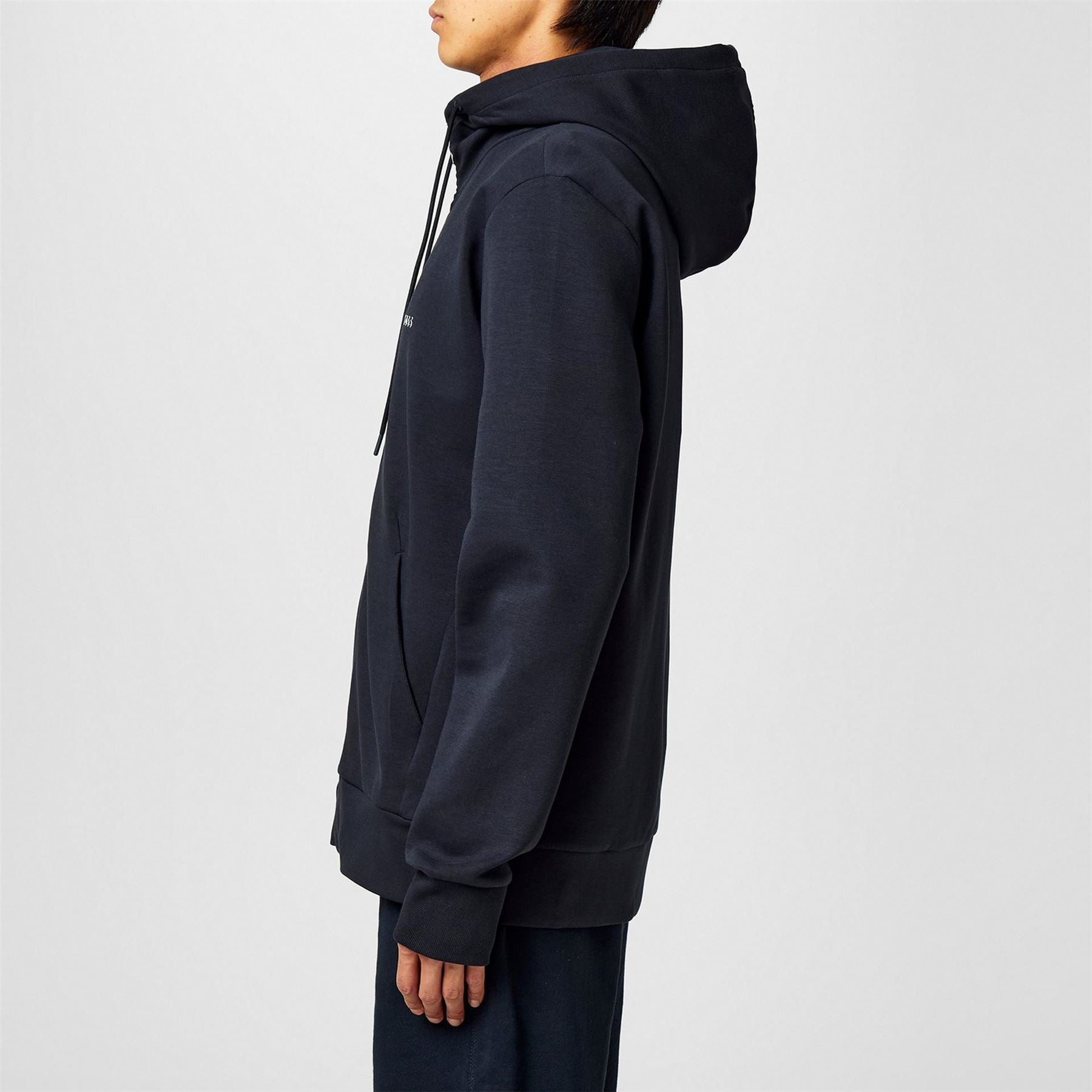 Boss BOSS GREEN Full Zip Hoodie with Adjustable Drawstring Hood   Streamlined Design