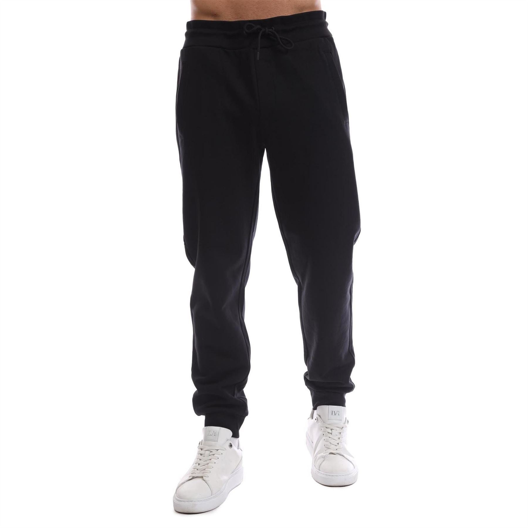 Emporio Armani Solid Patterned Slim Tapered Joggers