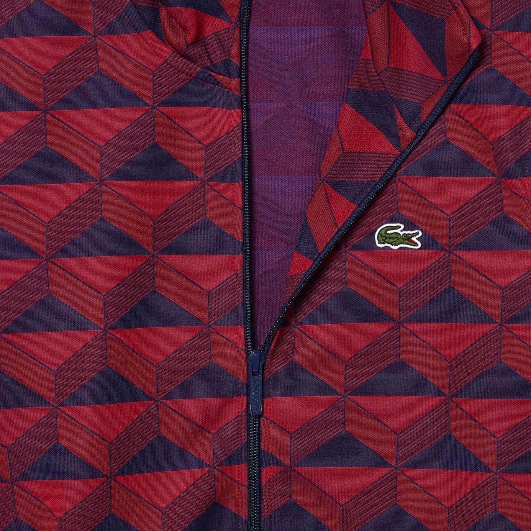 Lacoste George Jacquard Motif Zipped Sweatshirt