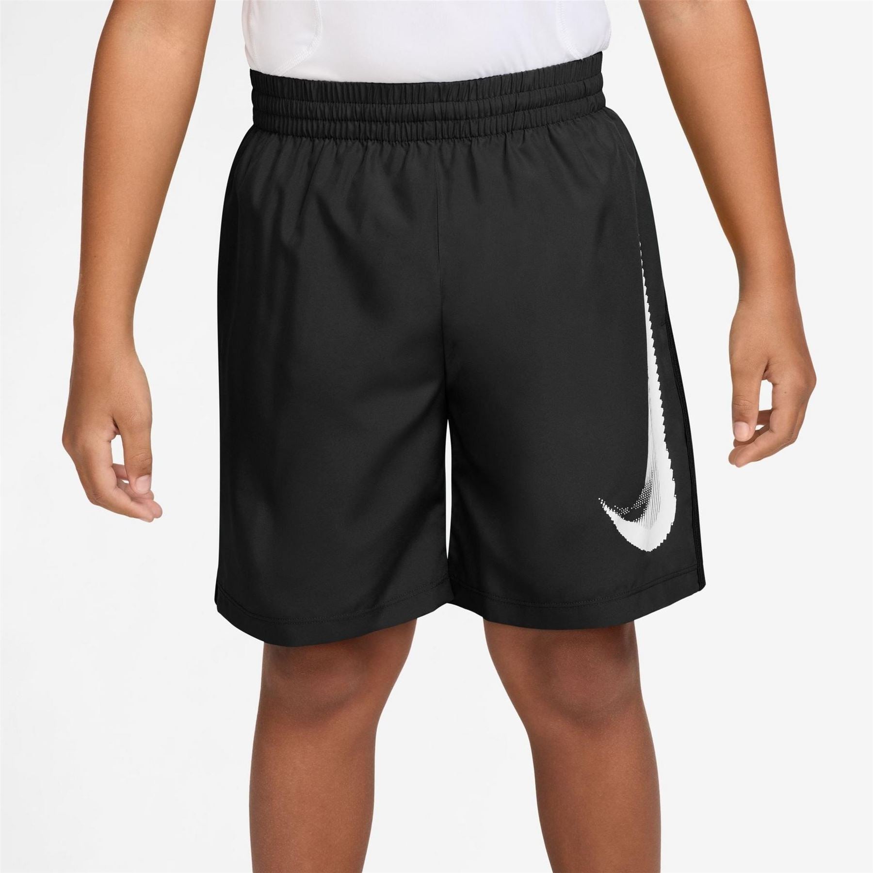 Nike Logo Print Bermuda Shorts with Elasticated Waistband