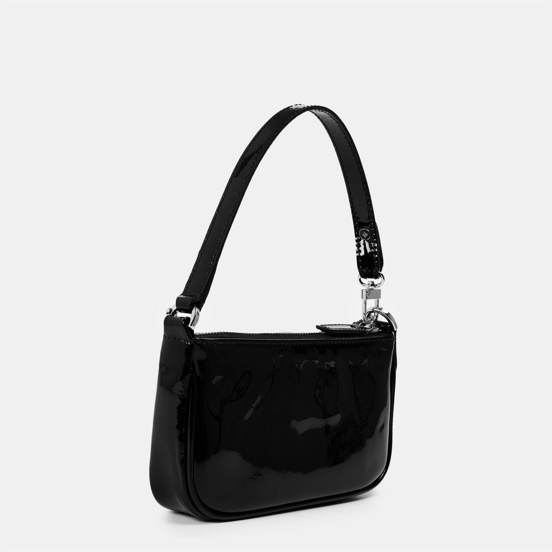 By Far Mini Patent Leather Shoulder Bag