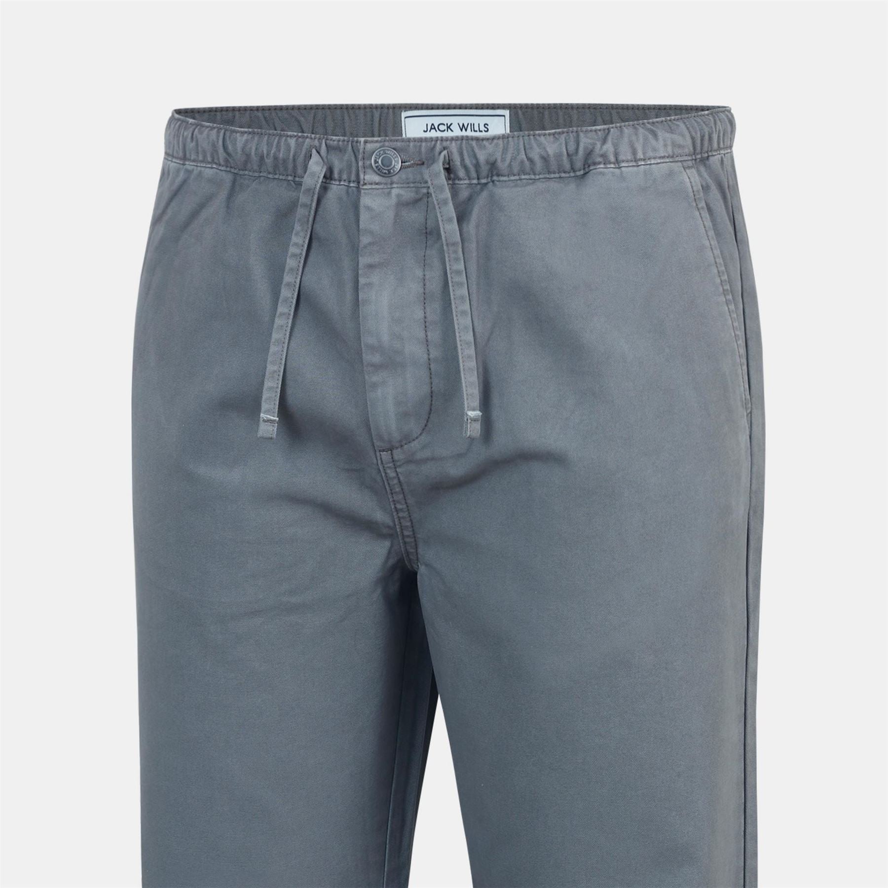 Jack Wills Canvasas Solid Patterned Wide Leg Chinos